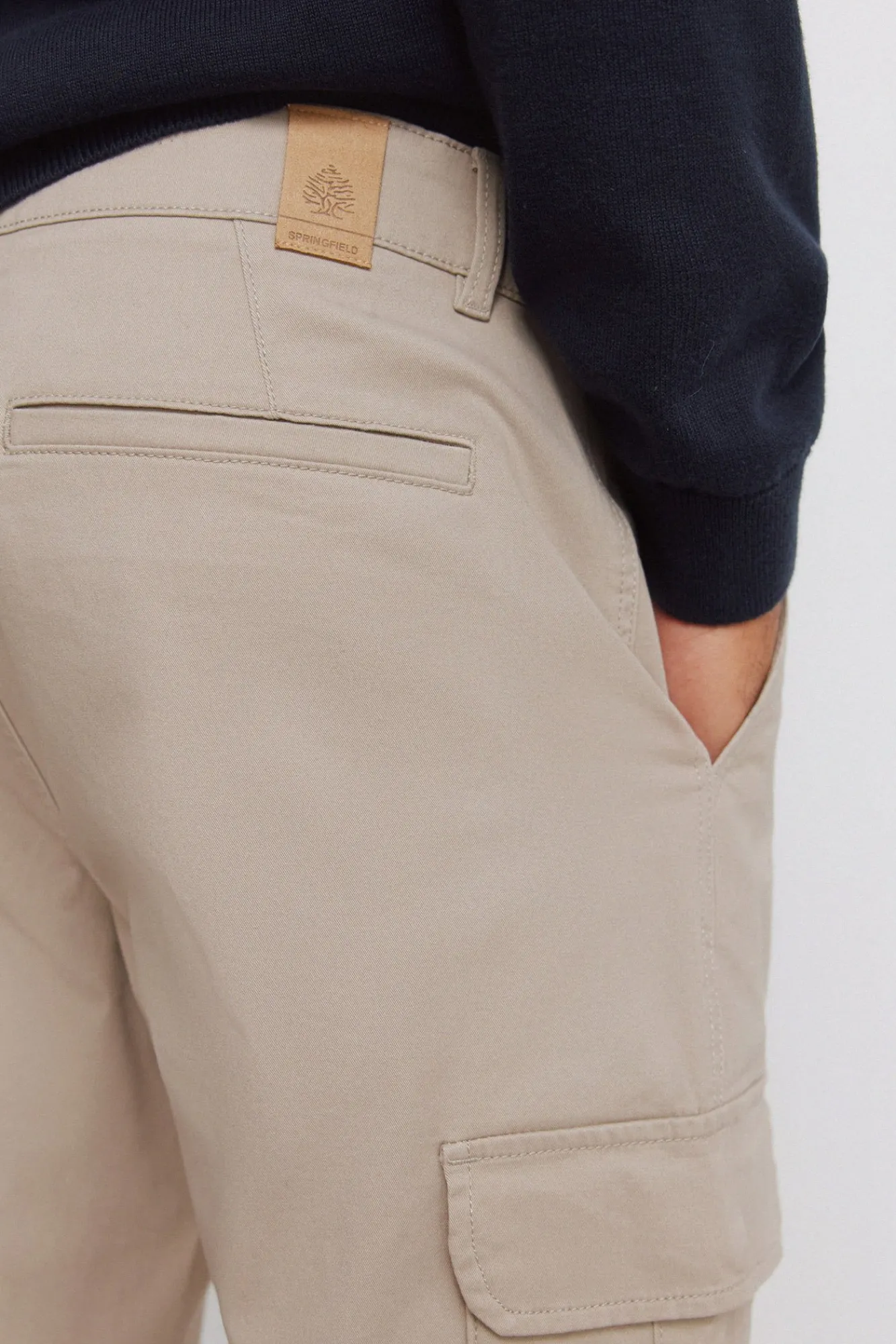 Sale Springfield Pantalon cargo coupe slim confortable