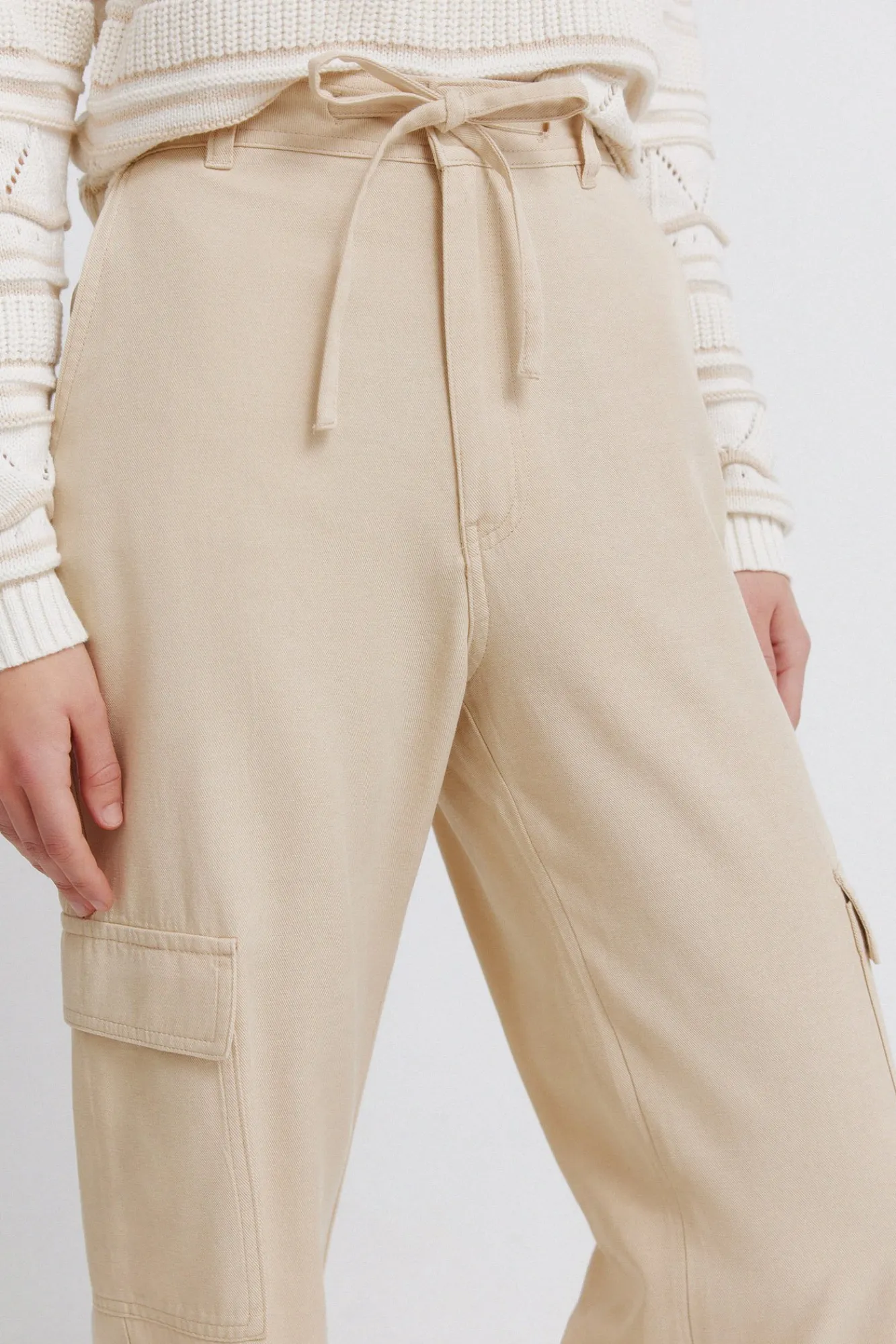 Outlet Springfield Pantalon cargo en coton camel