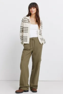 Sale Springfield Pantalon cargo en coton beige