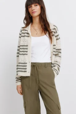 Sale Springfield Pantalon cargo en coton beige