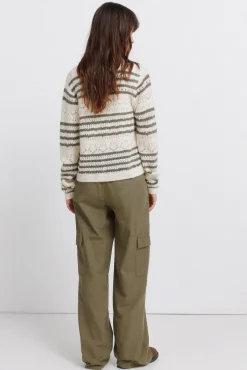 Sale Springfield Pantalon cargo en coton beige