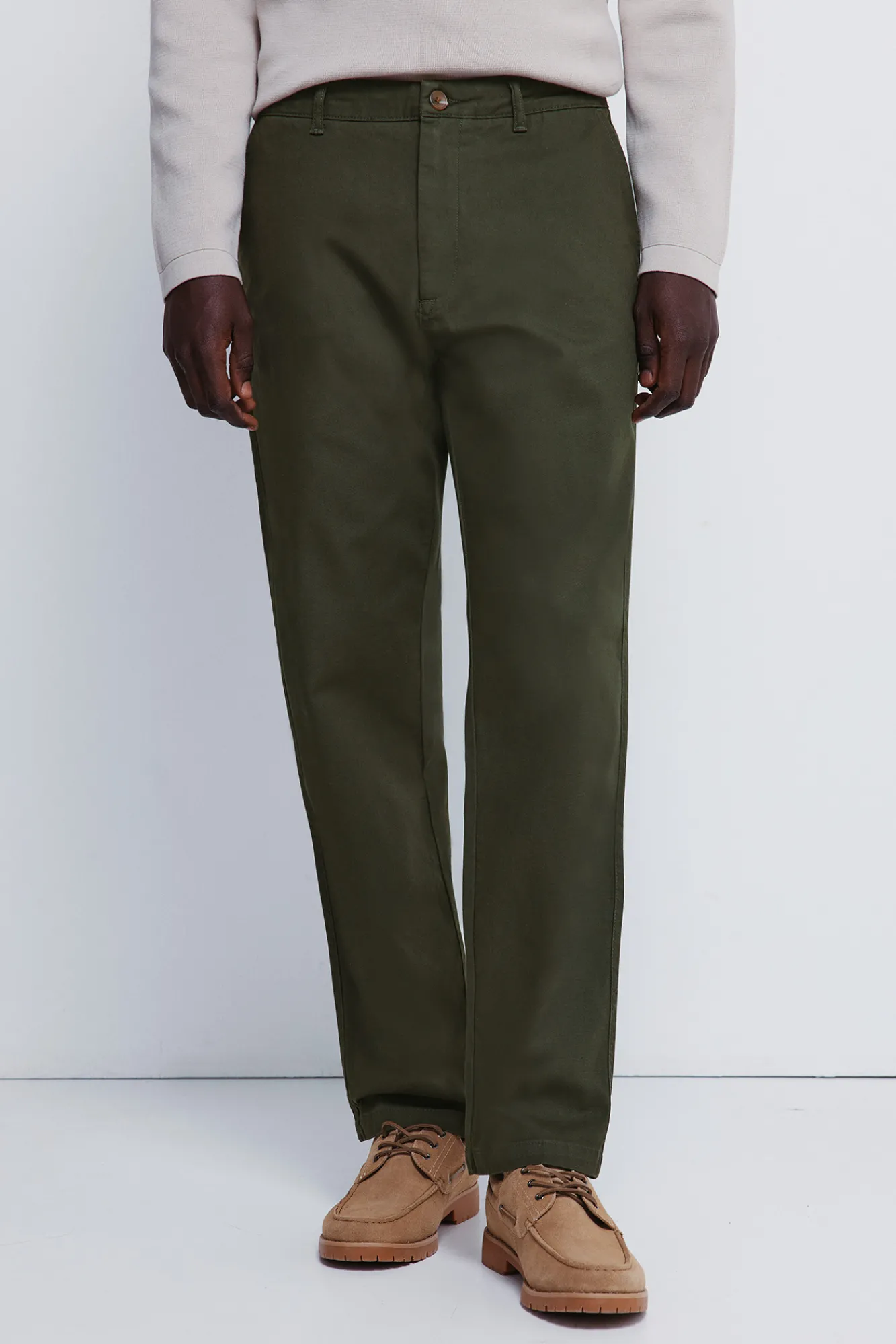 Springfield Pantalon chino dobby coupe confortable imprimé