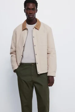 Springfield Pantalon chino dobby coupe confortable imprimé