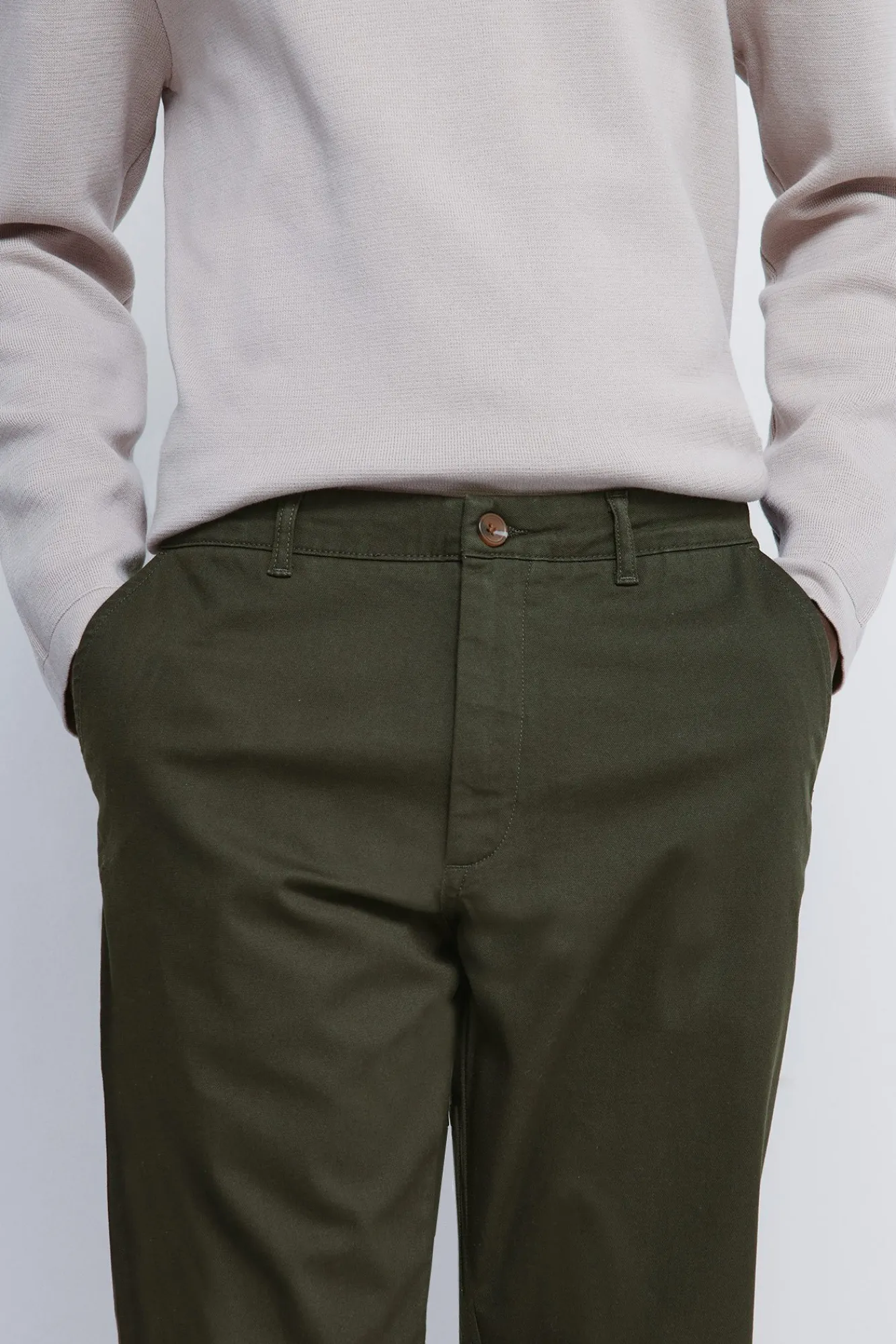 Springfield Pantalon chino dobby coupe confortable imprimé