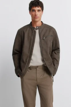 Hot Springfield Pantalon chino micro-imprimé coupe slim