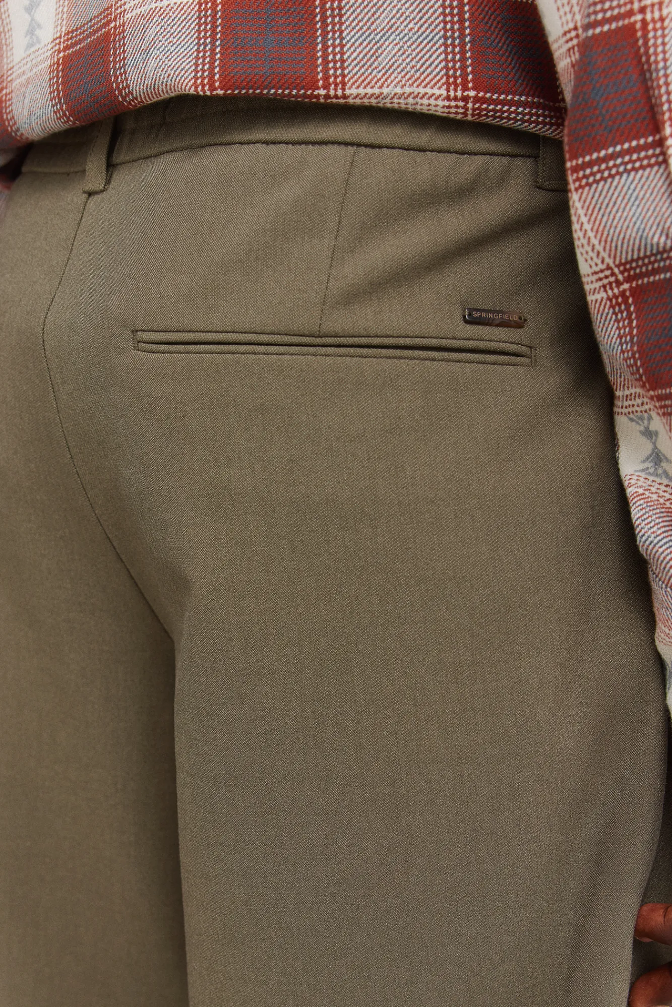 Outlet Springfield Pantalon confort plissé coupe décontractée imprimé