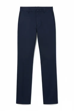 Sale Springfield Pantalon coupe droite en coton bleu