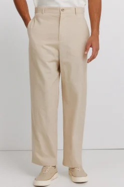 Springfield Pantalon coupe droite en lin
