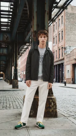 Best Springfield Pantalon droit &agrave; coupe d&eacute;contract&eacute;e beige