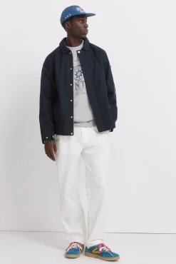Best Springfield Pantalon droit &agrave; coupe d&eacute;contract&eacute;e beige