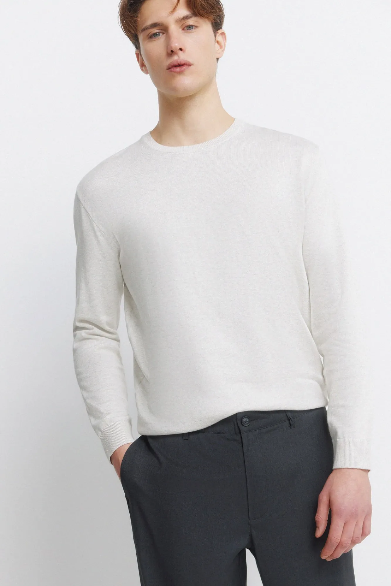 Clearance Springfield Pantalon droit ample gris