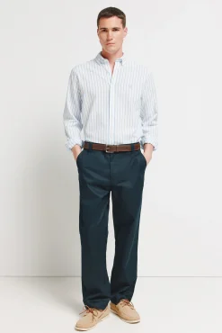 Hot Springfield Pantalon droit ample bleu
