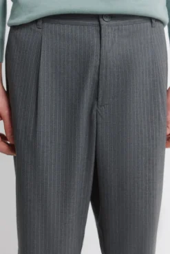 Best Springfield Pantalon droit relaxed fit à rayures gris