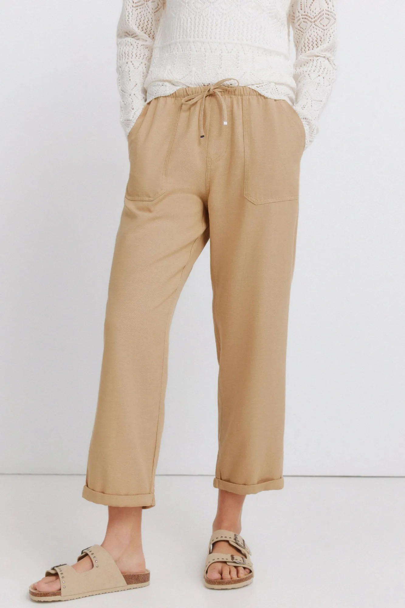 Clearance Springfield Pantalon jogger nude