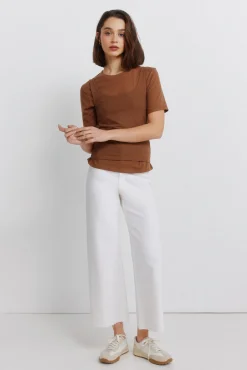 Springfield Pantalon marin blanc