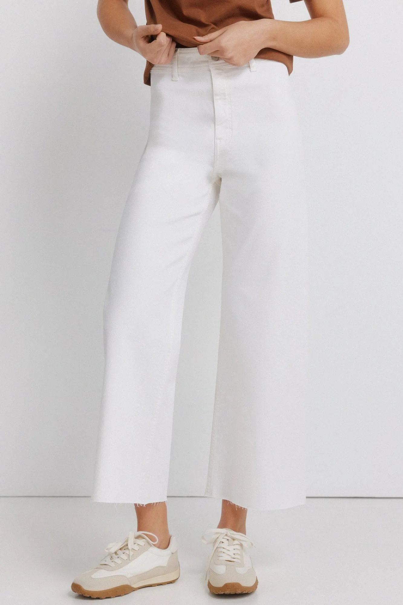 Springfield Pantalon marin blanc