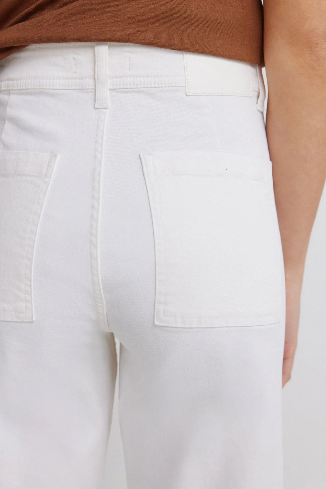 Springfield Pantalon marin blanc