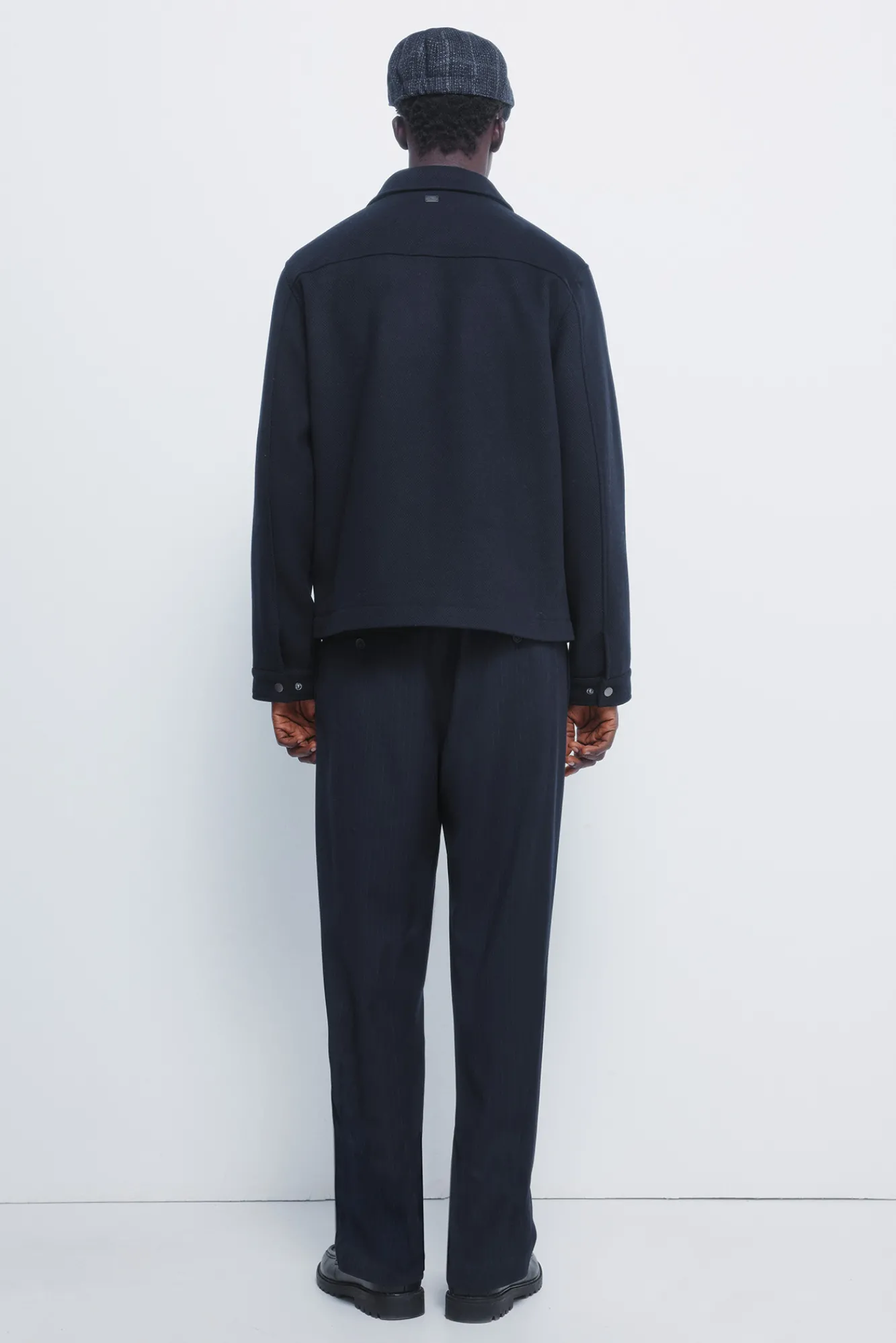 Clearance Springfield Pantalon rayures coupe droite bleu
