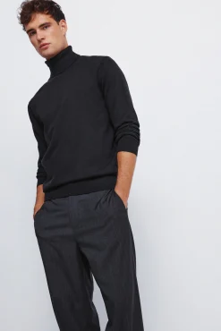 Best Springfield Pantalon rayures coupe droite gris