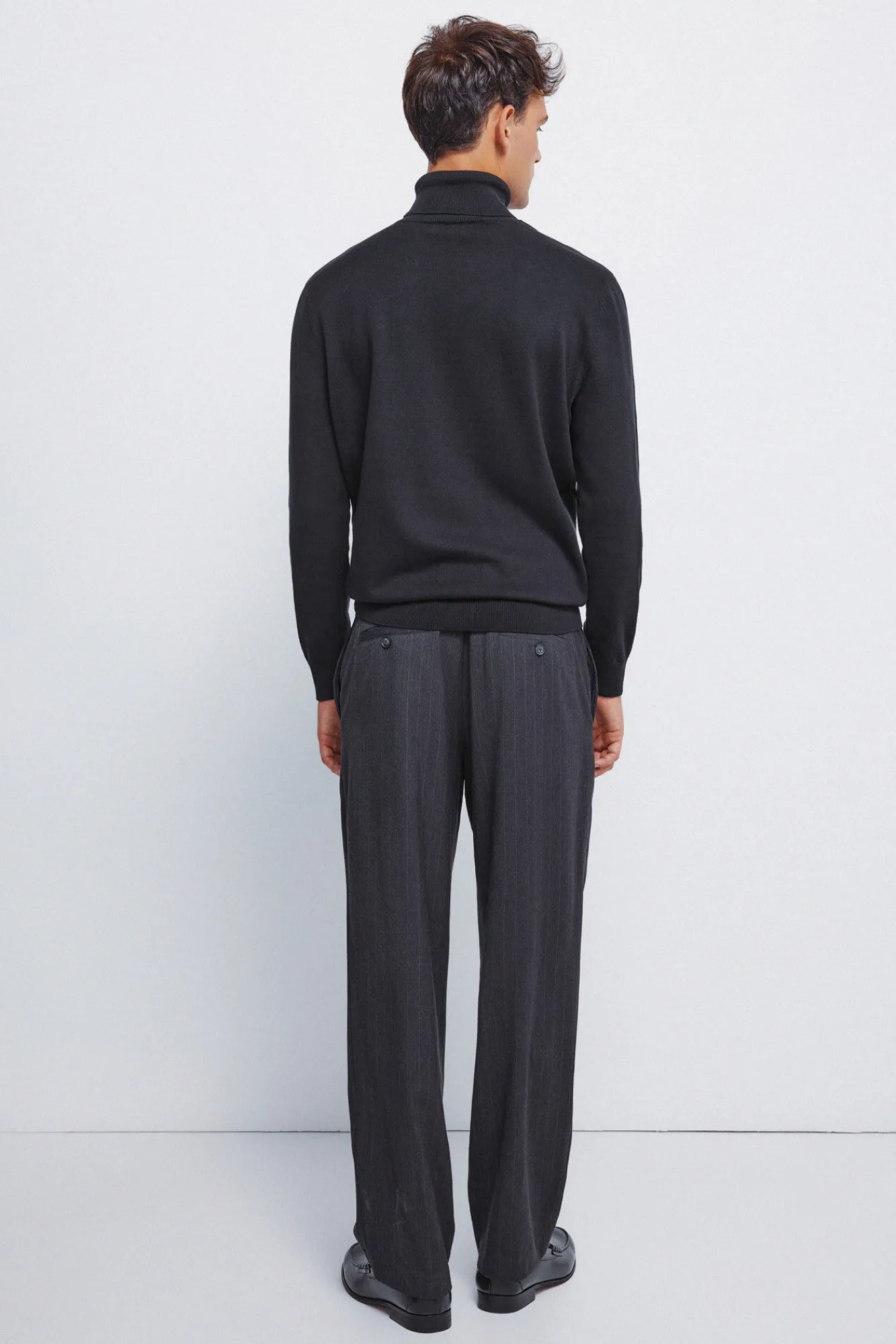Best Springfield Pantalon rayures coupe droite gris