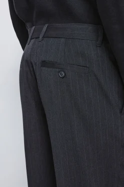 Best Springfield Pantalon rayures coupe droite gris