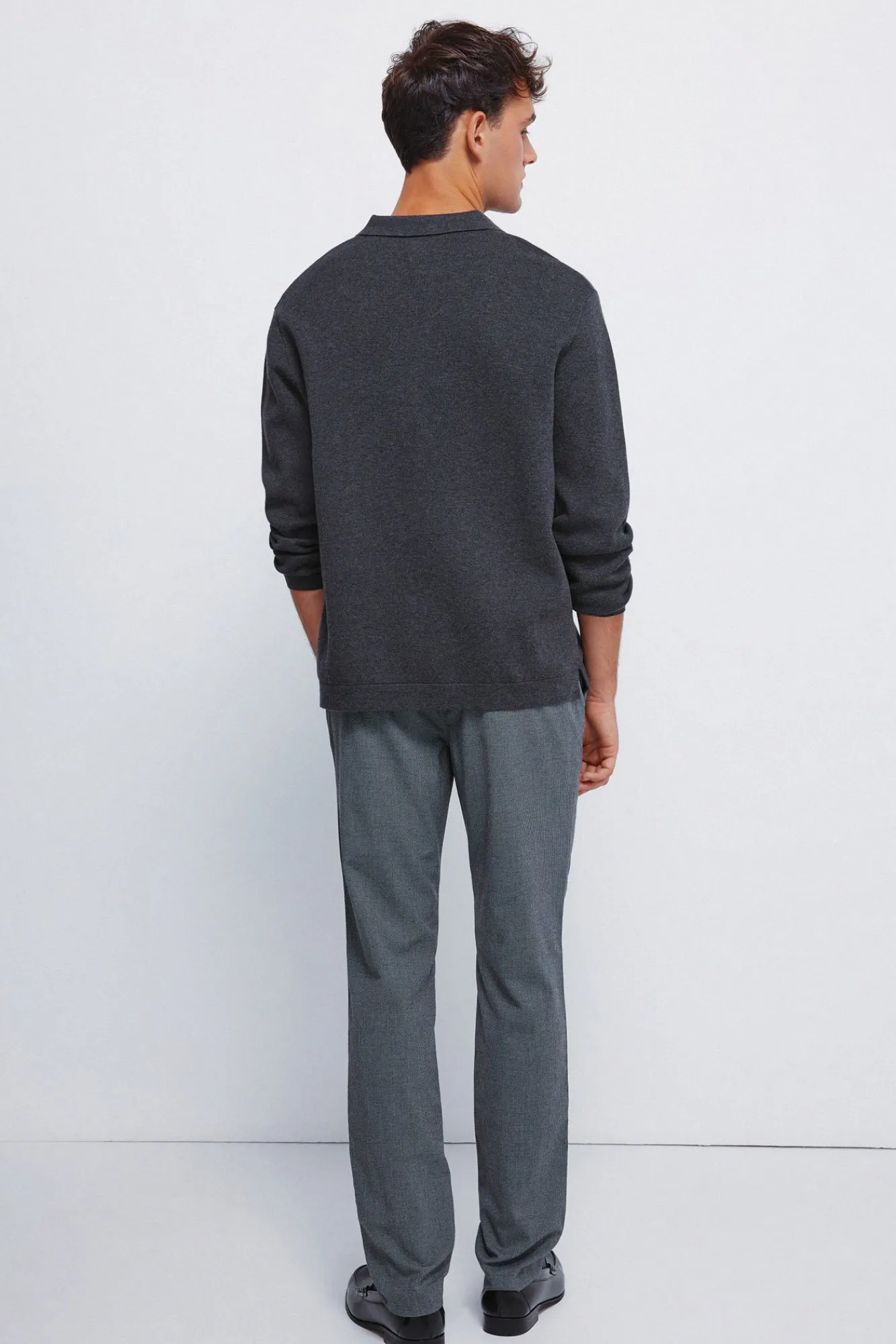 Hot Springfield Pantalon slim fit structuré gris