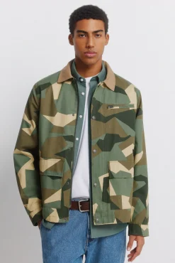 Best Springfield Parka camouflage col contrastant beige