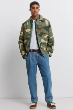 Best Springfield Parka camouflage col contrastant beige