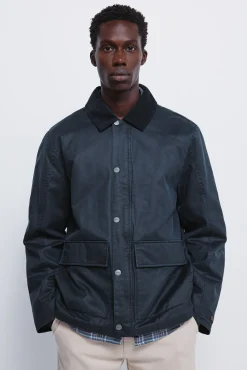 Springfield Parka courte avec col en velours côtelé