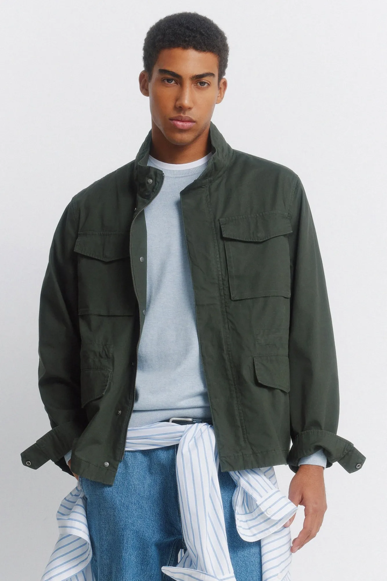 Clearance Springfield Parka en coton beige