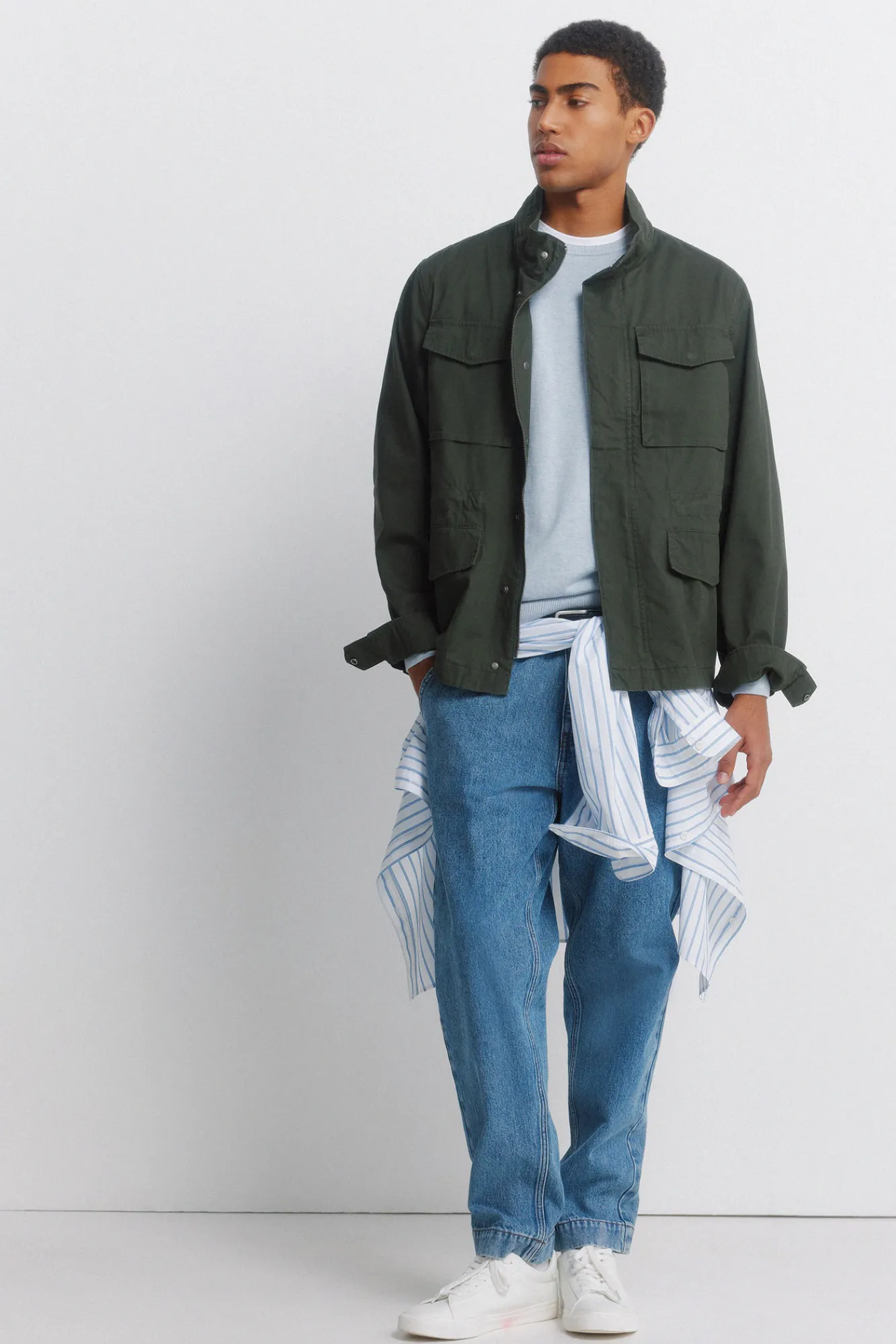 Clearance Springfield Parka en coton beige