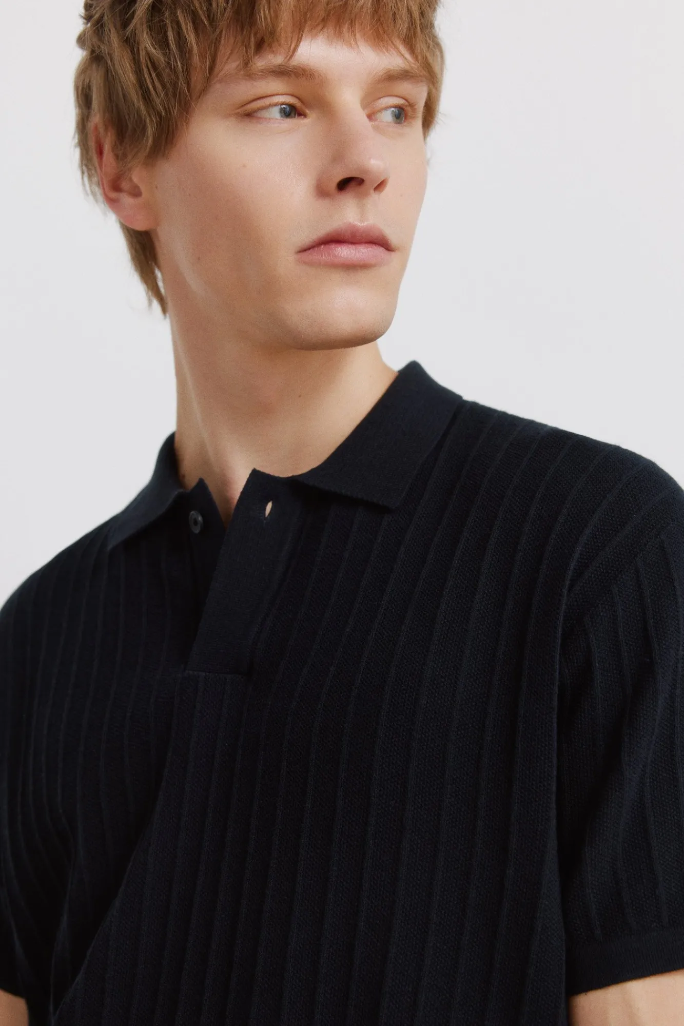 New Springfield Polo basique structuré bleu