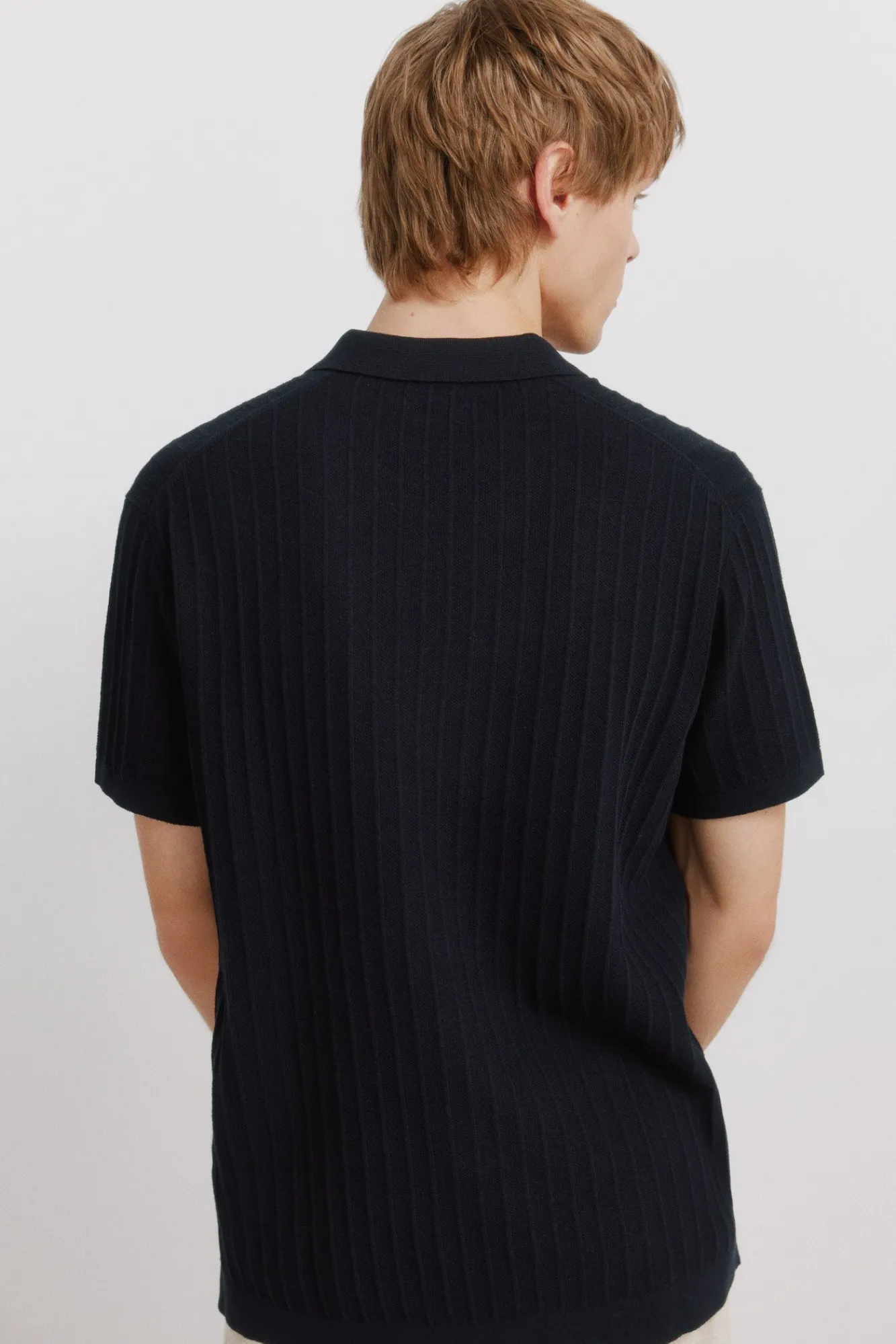 New Springfield Polo basique structuré bleu