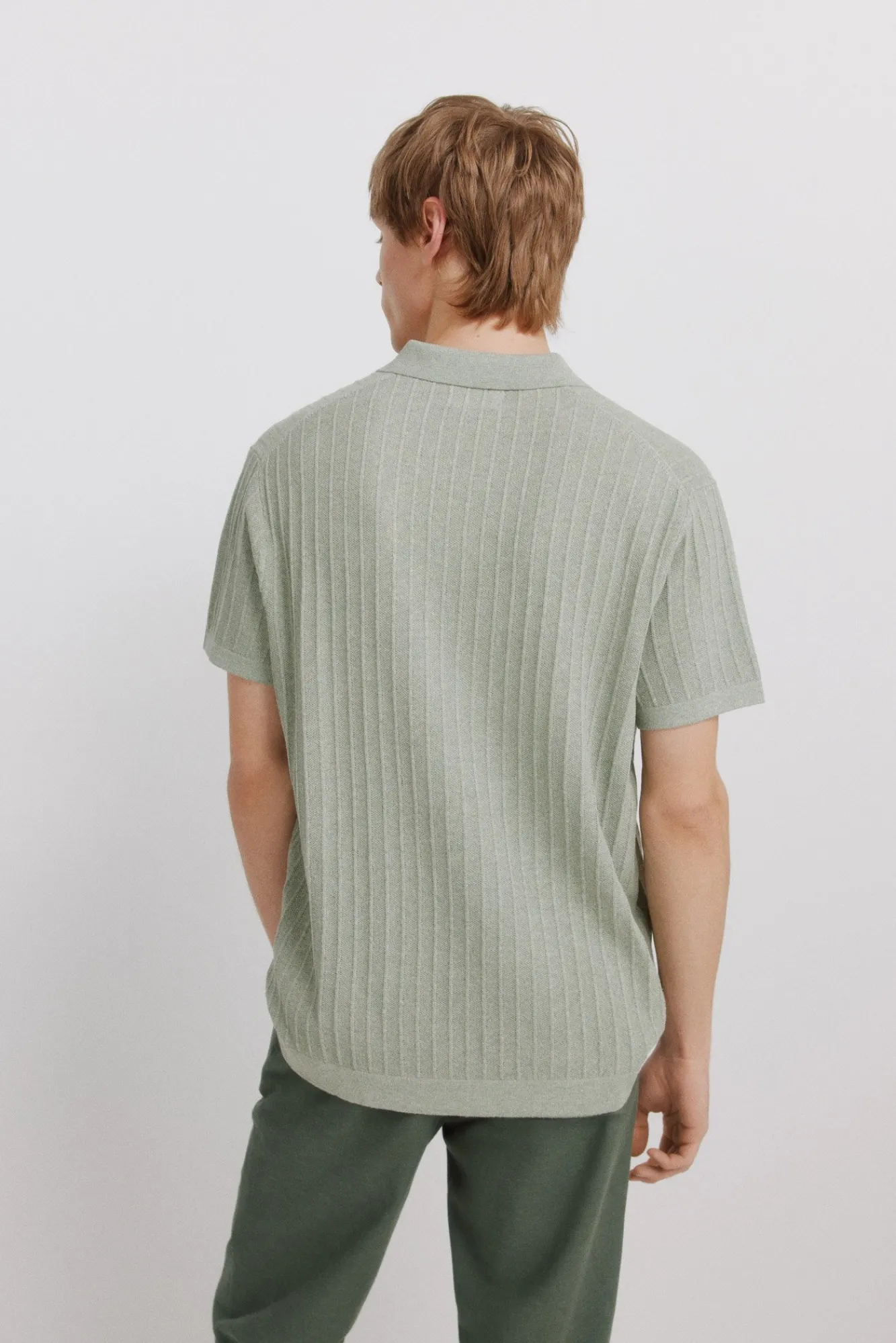 Clearance Springfield Polo basique structuré vert