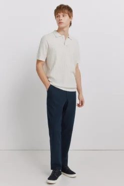 Online Springfield Polo basique structur&eacute; gris