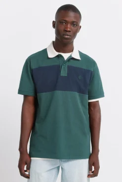 Hot Springfield Polo coupe placée regular fit en piqué bleu