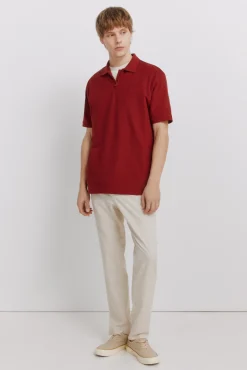 Online Springfield Polo en piqu&eacute; &agrave; fermeture &eacute;clair regular fit