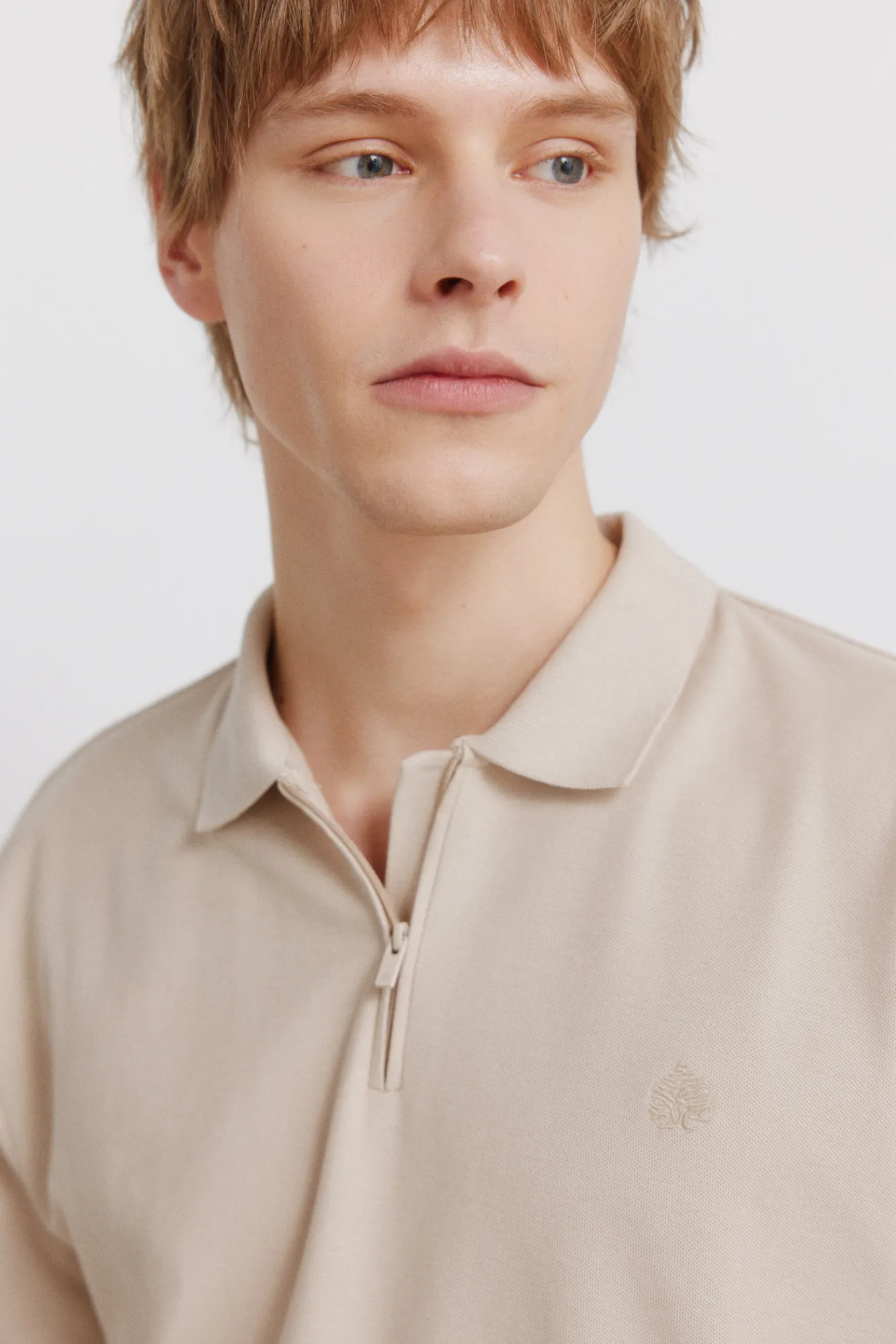 Online Springfield Polo en piqué à fermeture éclair regular fit