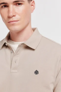 New Springfield Polo en piqué coupe slim à poignets contrastants