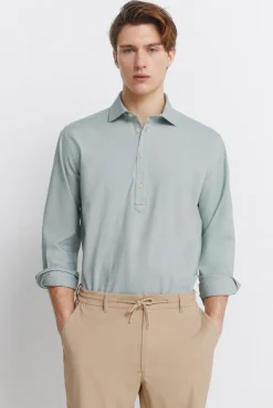 Discount Springfield polo Oxford léger vert