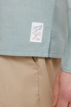 Discount Springfield polo Oxford léger vert