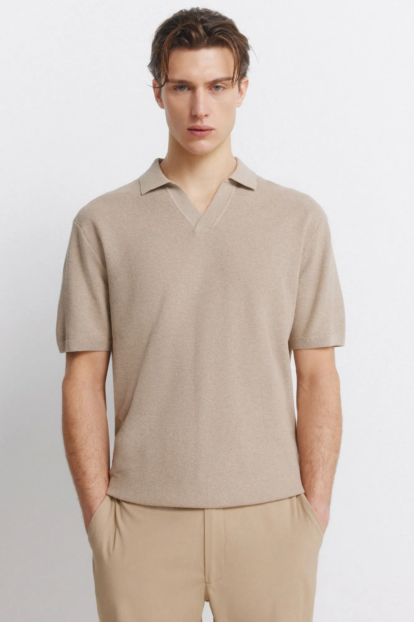 Outlet Springfield Polo piqué nude