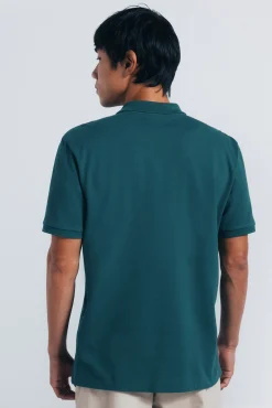 Discount Springfield Polo piqué basique regular fit vert
