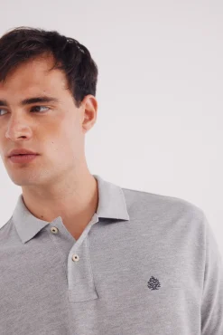 Sale Springfield Polo piqu&eacute; basique regular fit gris