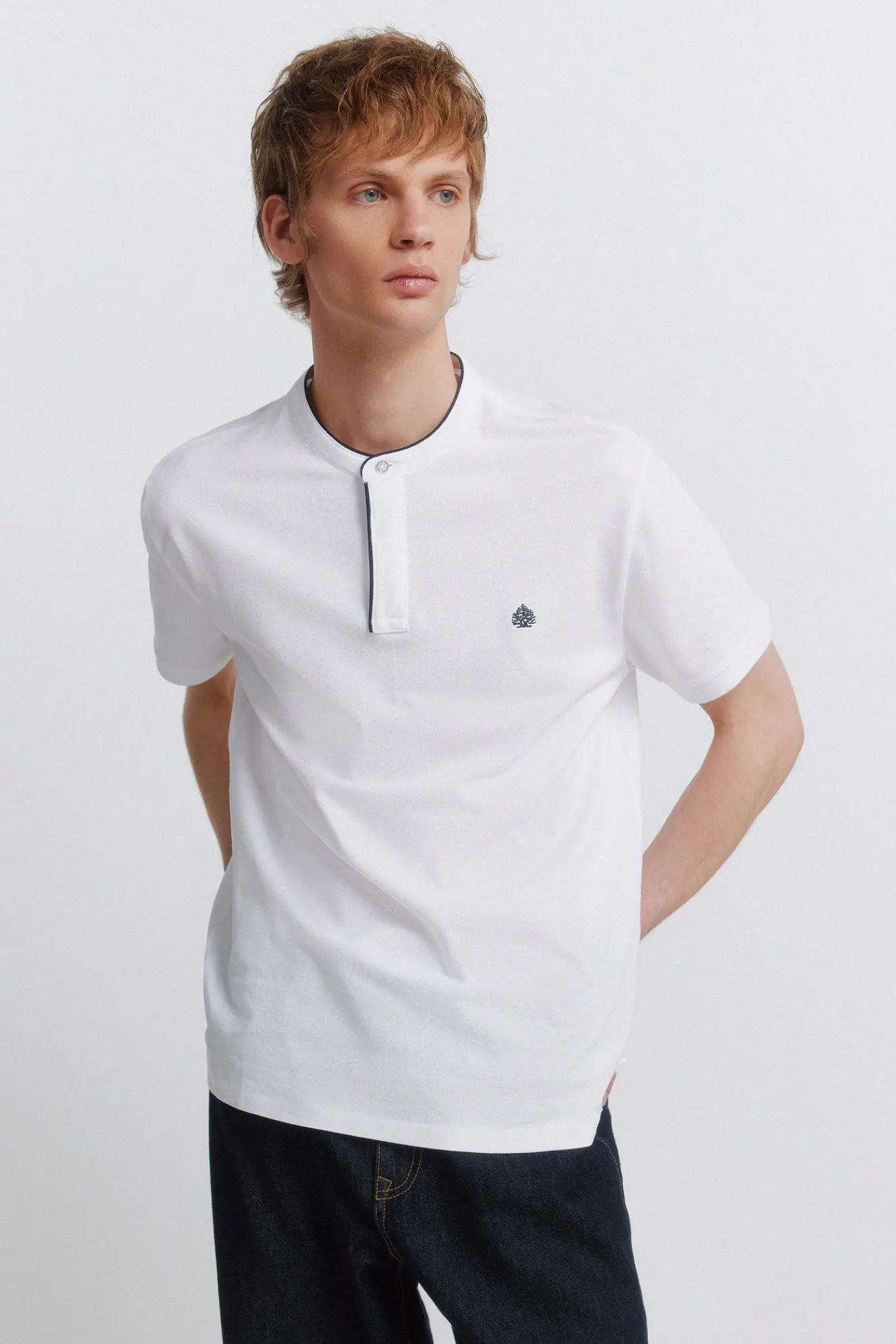 Springfield Polo piqué col mao slim fit
