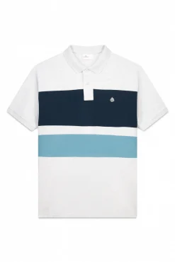 Hot Springfield Polo piqué color block piqué classique gris