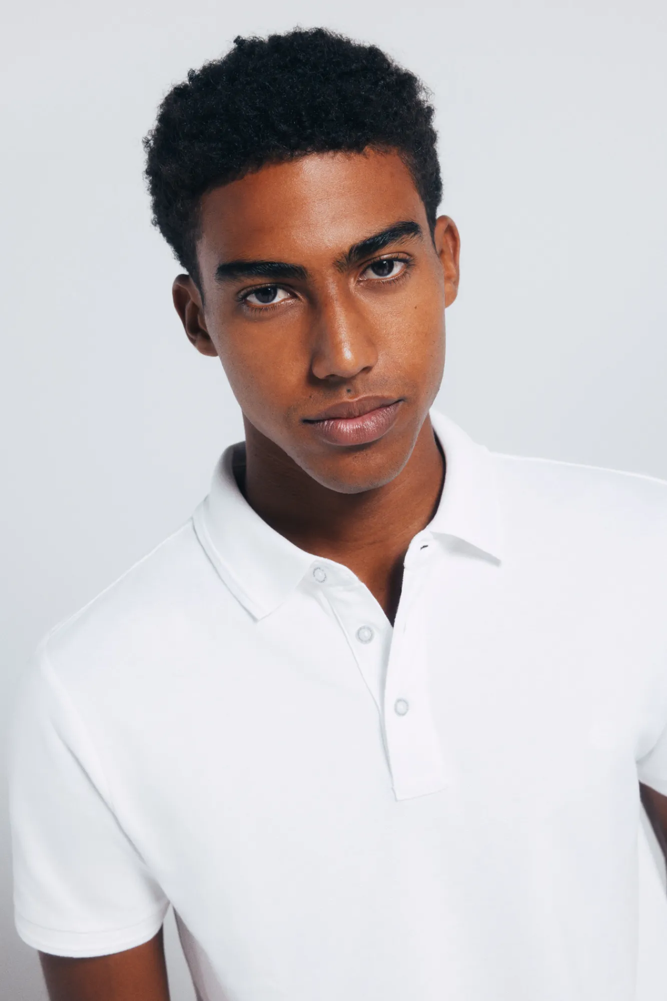 Online Springfield Polo piqué coupe slim blanc