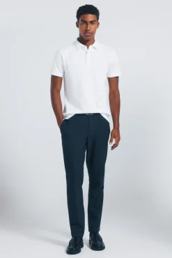Online Springfield Polo piqué coupe slim blanc
