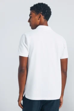 Online Springfield Polo piqué coupe slim blanc