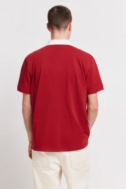 Outlet Springfield Polo sport en piqué coupe positionnelle regular fit rouge